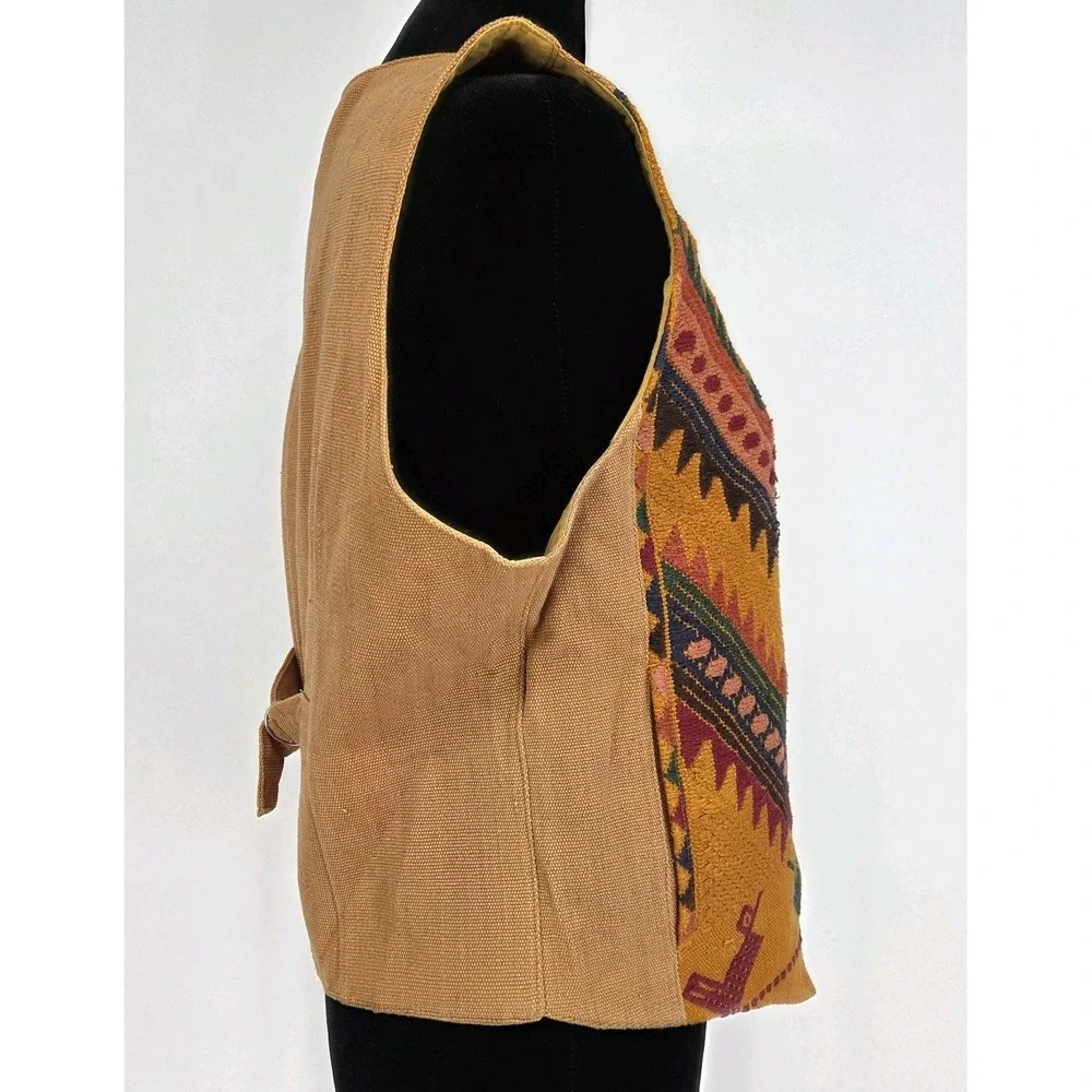 Vintage Catalina Tapestry Vest Womens  Southwestern‎ Boho Western USA Made